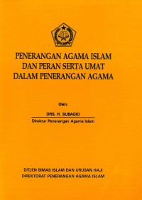 Image of Penerangan Agama Islam dan Peran Serta Umat dalam Penerangan Agama
