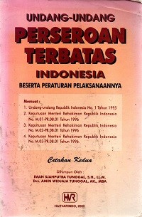 Image of Undang-Undang Perseroan Terbatas Indonesia Beserta Peraturan Pelaksanaannya